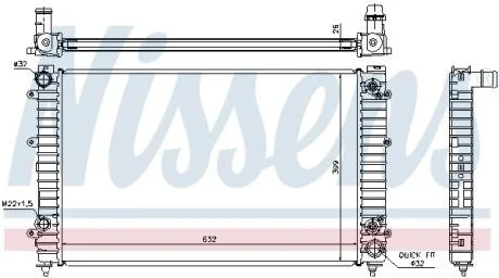 Радiатор NISSENS 60493A