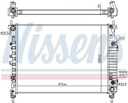 Радіатор NISSENS 606256