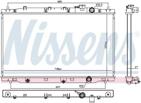 Радиатор NISSENS 606443