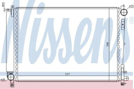 Радиатор охлаждения NISSENS 61006