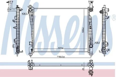 Радиатор NISSENS 61033