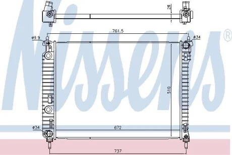 Радиатор NISSENS 616905
