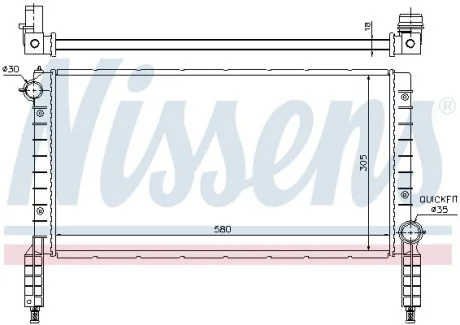 Радиатор охлаждения NISSENS 61768