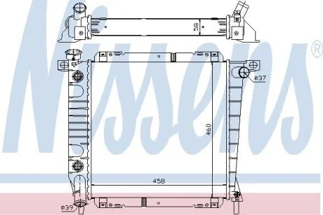 Радіатор NISSENS 620671