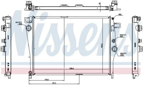 Радiатор NISSENS 627044