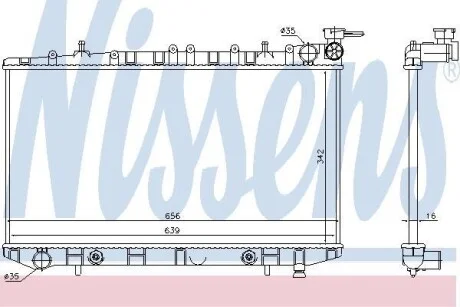 Радиатор NISSENS 629731