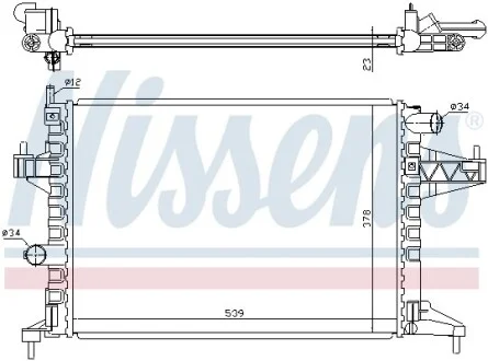Радиатор NISSENS 63008