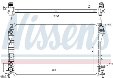 Радiатор NISSENS 630703