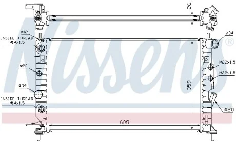 Радіатор NISSENS 63078