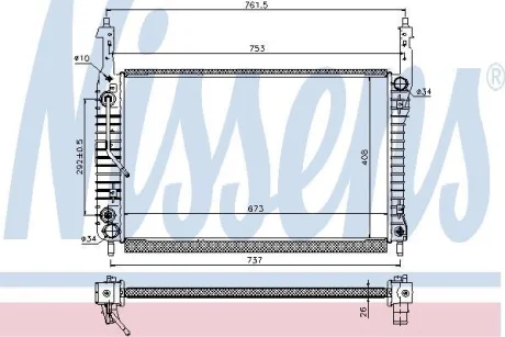 Радiатор NISSENS 63119