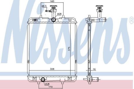 Радiатор NISSENS 636015