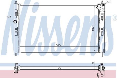 Радiатор NISSENS 636032
