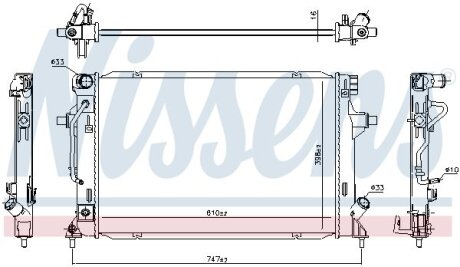 Радіатор охолоджування NISSENS 636727