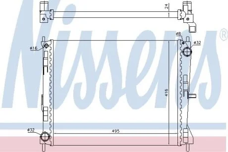Радiатор NISSENS 637605