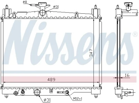 Радiатор NISSENS 64801