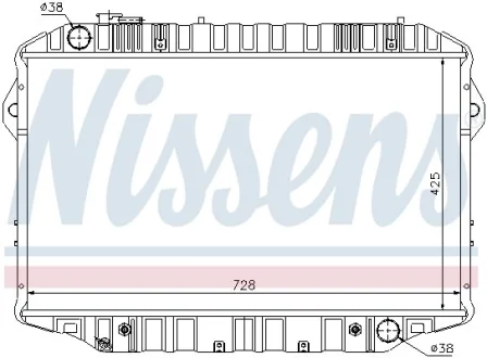 Радіатор охолоджування NISSENS 64861