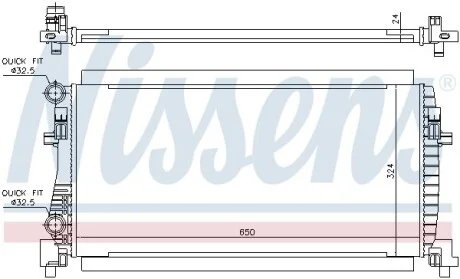 Радіатор охолодження NISSENS 65317