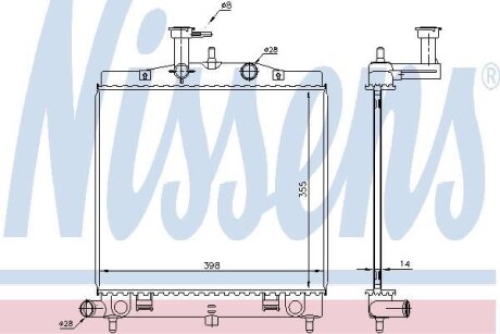 Радiатор NISSENS 66760