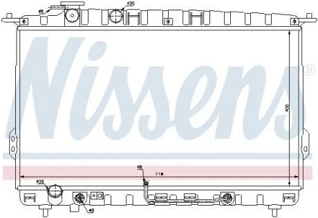 Радіатор охолодження HYUNDAI SONATA IV (EF) (98-) 2.0-2.7 (вир-во Nissens) NISSENS 67027