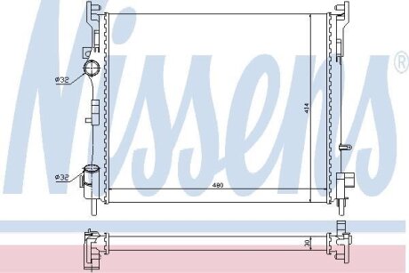 Радiатор NISSENS 67229