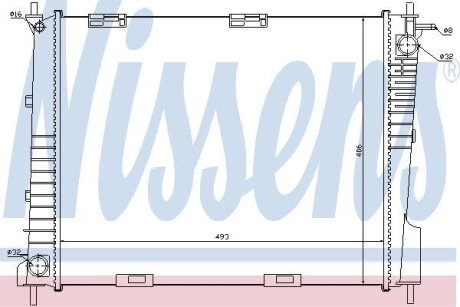 Радiатор NISSENS 67284