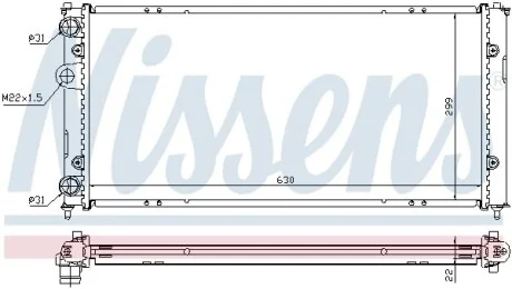 Радиатор NISSENS 673001