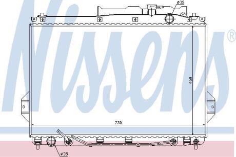 Радіатор охолоджування NISSENS 67527