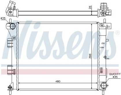 Радиатор NISSENS 67607
