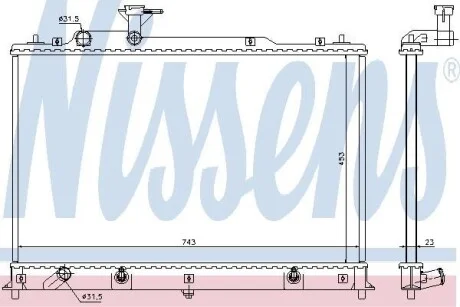 Радиатор NISSENS 68524