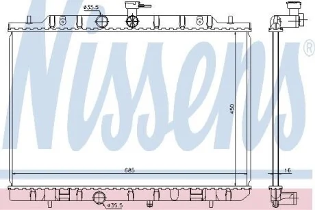 Радіатор NISSENS 68724