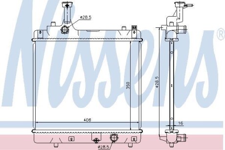 Радиатор NISSENS 69401