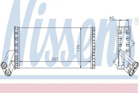 Радиатор отопителя салона NISSENS 71149