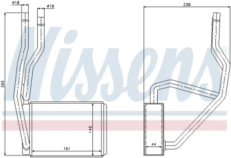 Радиатор отопителя салона NISSENS 71765