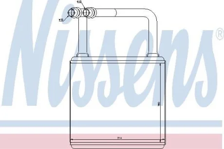Радиатор отопителя салона NISSENS 72029