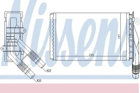 Радиатор отопителя салона NISSENS 72985