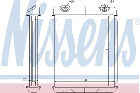 Радиатор отопителя салона NISSENS 73341
