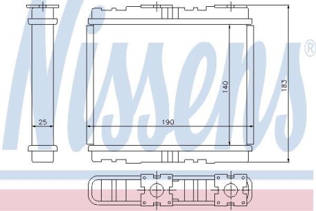 Радиатор отопителя салона NISSENS 73700