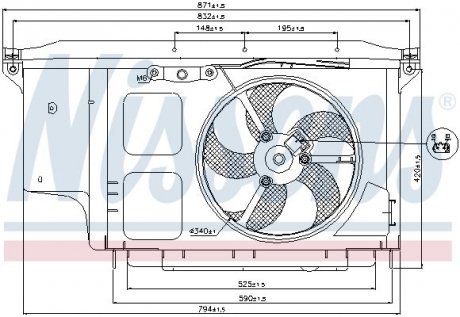 Вентилятор (комплект) NISSENS 85007