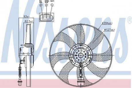 Вентилятор охлаждения двигателя NISSENS 85549