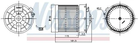 Вентилятор салону NISSENS 87722