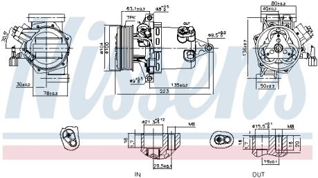 Компрессор кондиционера First Fit NISSENS 890053