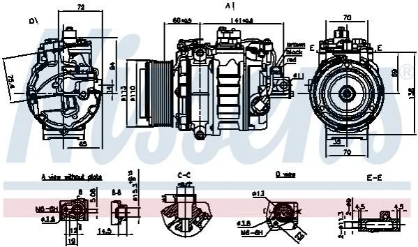 Компрессор кондиционера First Fit NISSENS 890060 (фото 1)