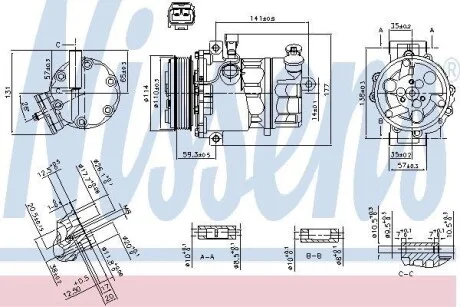 Компрессор кондиционера NISSENS 890074