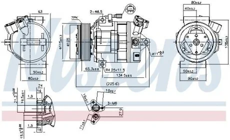 Компрессор кондиционера NISSENS 890138