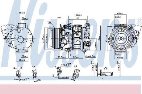 Компрессор кондиционера First Fit NISSENS 890143