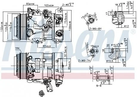 Компрессор кондиционера First Fit NISSENS 890156