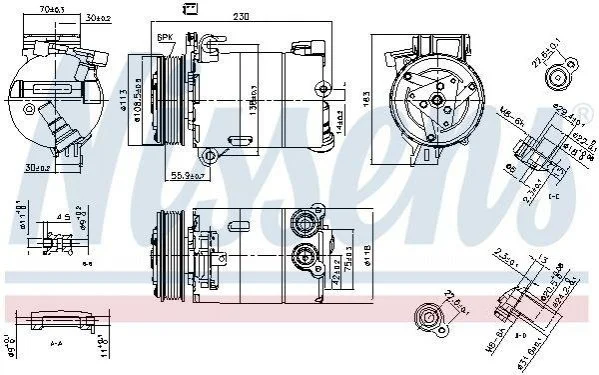 Компрессор кондиционера First Fit NISSENS 890213 (фото 1)
