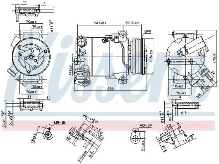 Компрессор кондиционера First Fit NISSENS 890215