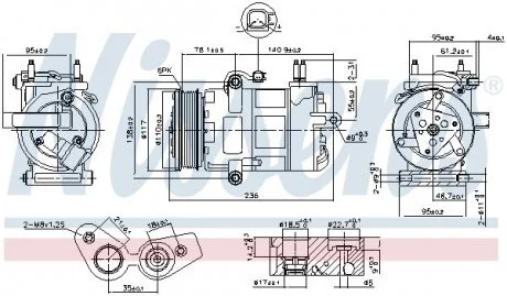 Компрессор кондиционера First Fit NISSENS 890217