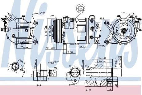 Компресор кондиціонера NISSENS 890226